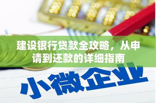 信州建设银行贷款全攻略，从申请到还款的详细指南