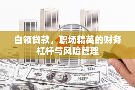 康县白领贷款，职场精英的财务杠杆与风险管理
