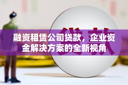 伊宁融资租赁公司贷款，企业资金解决方案的全新视角