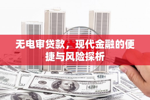 新河无电审贷款，现代金融的便捷与风险探析