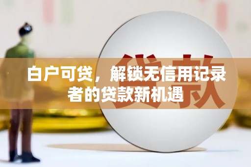 武鸣白户可贷，解锁无信用记录者的贷款新机遇
