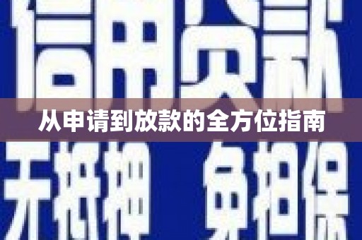 龙凤从申请到放款的全方位指南