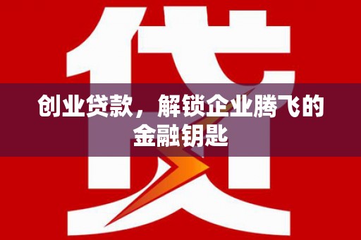 单县创业贷款，解锁企业腾飞的金融钥匙