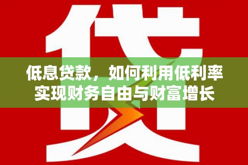 西华低息贷款，如何利用低利率实现财务自由与财富增长